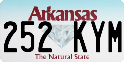 AR license plate 252KYM