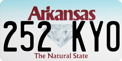 AR license plate 252KYO