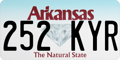 AR license plate 252KYR