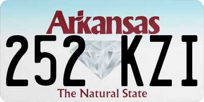 AR license plate 252KZI
