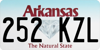 AR license plate 252KZL