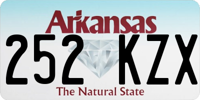 AR license plate 252KZX