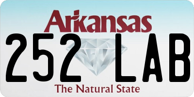 AR license plate 252LAB