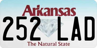 AR license plate 252LAD