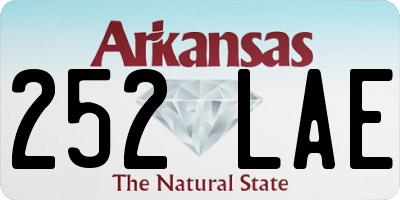 AR license plate 252LAE
