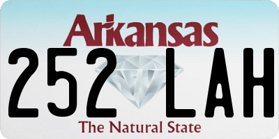 AR license plate 252LAH