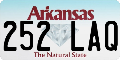 AR license plate 252LAQ