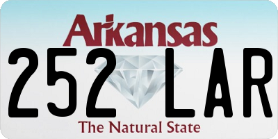 AR license plate 252LAR