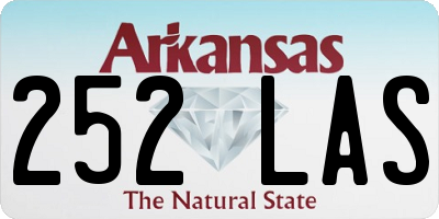 AR license plate 252LAS