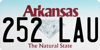 AR license plate 252LAU