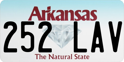 AR license plate 252LAV