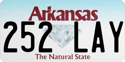 AR license plate 252LAY