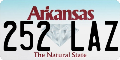 AR license plate 252LAZ