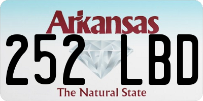 AR license plate 252LBD