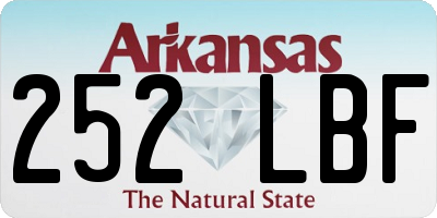 AR license plate 252LBF