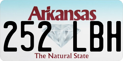 AR license plate 252LBH