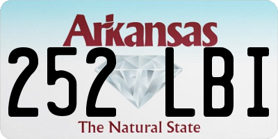 AR license plate 252LBI