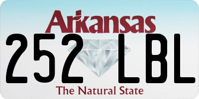 AR license plate 252LBL
