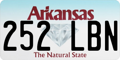 AR license plate 252LBN
