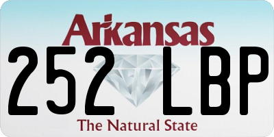 AR license plate 252LBP