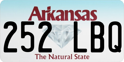 AR license plate 252LBQ