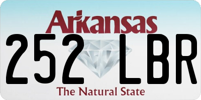AR license plate 252LBR