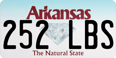 AR license plate 252LBS