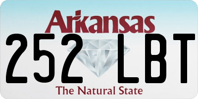 AR license plate 252LBT