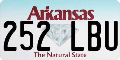 AR license plate 252LBU