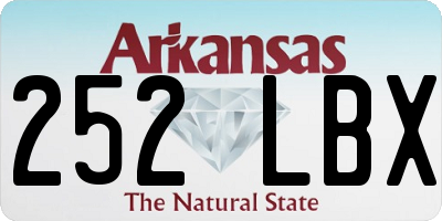 AR license plate 252LBX