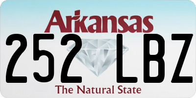 AR license plate 252LBZ
