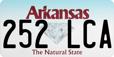 AR license plate 252LCA