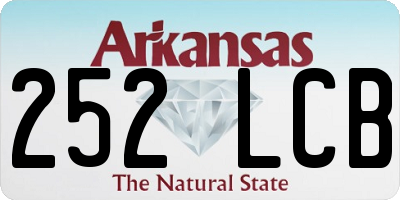 AR license plate 252LCB