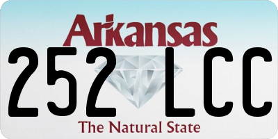AR license plate 252LCC