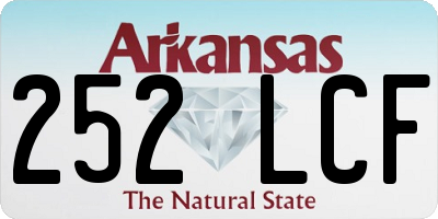 AR license plate 252LCF