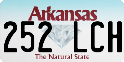 AR license plate 252LCH