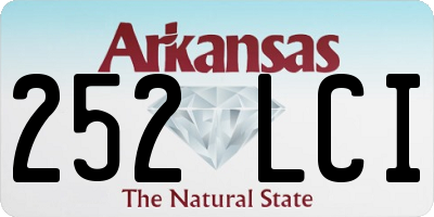 AR license plate 252LCI