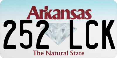 AR license plate 252LCK