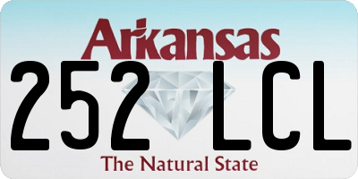 AR license plate 252LCL
