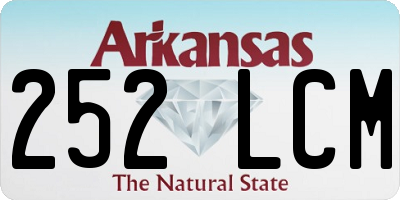 AR license plate 252LCM