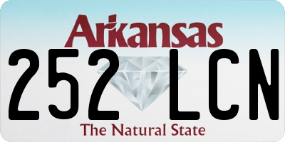 AR license plate 252LCN
