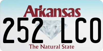 AR license plate 252LCO