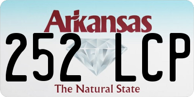 AR license plate 252LCP