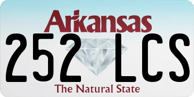AR license plate 252LCS