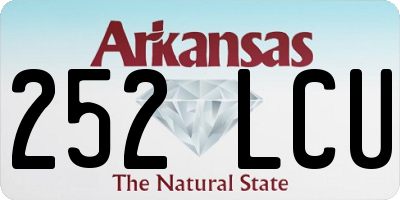 AR license plate 252LCU