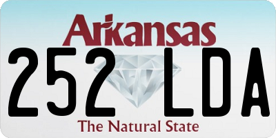 AR license plate 252LDA