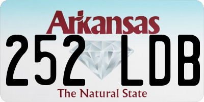AR license plate 252LDB