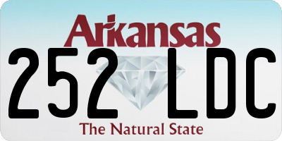 AR license plate 252LDC
