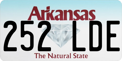 AR license plate 252LDE