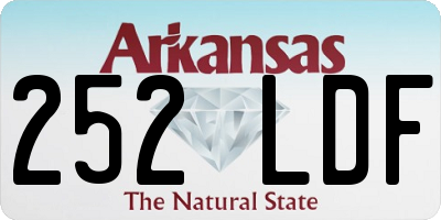 AR license plate 252LDF